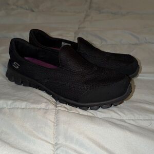 Skechers Black Women's Slip-On Sneakers